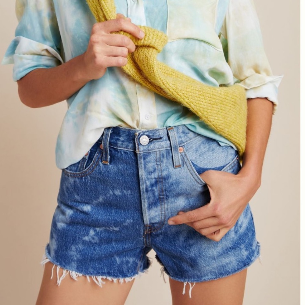 Levi’s Ultra High Rise Jean TieDye Shorts